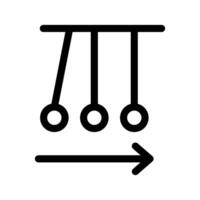 Newtons Cradle Icon Symbol Design Illustration vector