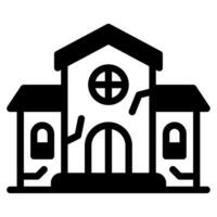 Haunted House icon for web, app, infographic, etc vector
