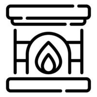 for web, app, infographic, etcFireplace icon vector