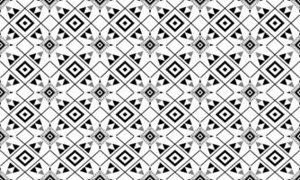 A black and white geometric pattern with a diamond design vector