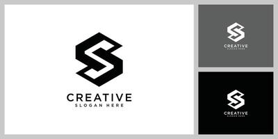 initial letter s logo design template vector