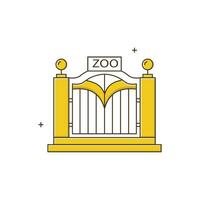 Zoo, Zological Park Icon Design vector