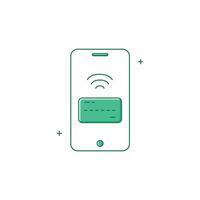 Mobile Payment, Banking, Payment App icon Design vector