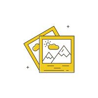 Photo Album, Image Gallery Icon Design vector