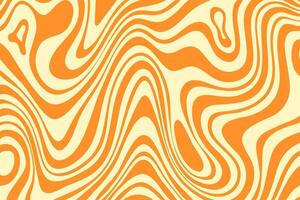 Caramel pattern with wavy curved lines. Abstract candy background with liquid chocolate texture vector
