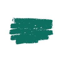 Brush strokes of deep green paint on a textured canvas showcasing the creative process in an artistic workspace vector