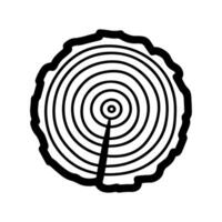 wood log icon or modern line symbol. line art and icon design with bold outline. Black and white Pixel Perfect minimalistic symbol isolated white background. Silhouette simple thin sign vector