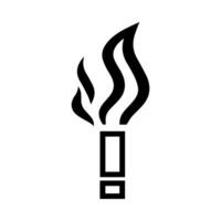 cigarette butt icon or modern line symbol. line art and icon design with bold outline. Black and white Pixel Perfect minimalistic symbol isolated white background. Silhouette simple thin sign vector