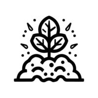 manure icon or modern line symbol. line art and icon design with bold outline. Black and white Pixel Perfect minimalistic symbol isolated white background. Silhouette simple thin sign vector