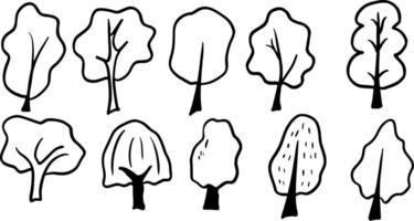 Simple Tree Art for Nature and Outdoor Designs vector
