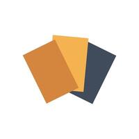 Logo document or file elegant design with blank background vector