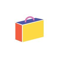 Illustration bag box unique design with blank background vector