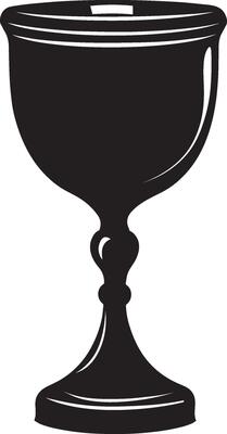 Goblet clean simple silhouette black