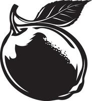 lemon clean simple silhouette black vector