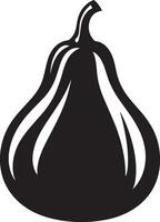 gourd clean simple icon outline black vector