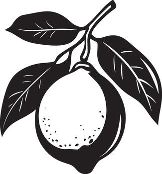 limón limpiar sencillo silueta negro vector
