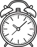 alarm clock icon illustration design vector