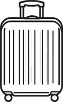 a suitcase icon on a white background vector