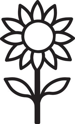 Sunflower clean simple