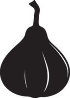gourd clean simple icon silhouette black vector