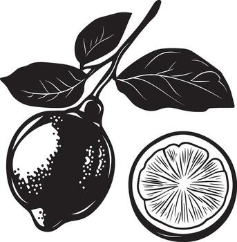 limón limpiar sencillo silueta negro vector
