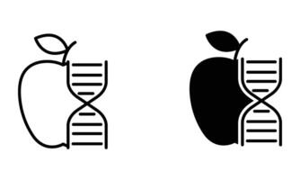 Apple with DNA vector