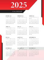 2025 calendar, calendar design, calendar set for 2025 year vector