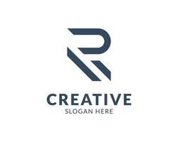 R letter abstract real-estate and construction logo design concept. Letter logo icon initial template design for architectural business. vector