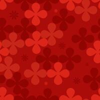Chinese seamless pattern with red background for square design vector