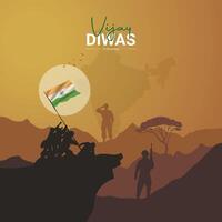 vijay diwas. Illustration of abstract concept for Vijay Diwas vector