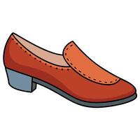 An image of a red shoe vector