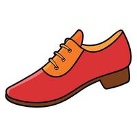 Red shoe icon vector