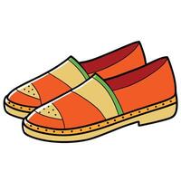 Shoes white background vector