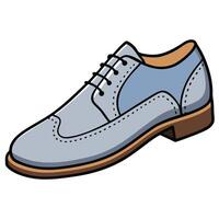 An illustration of a blue shoe vector