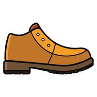 A brown shoe with a brown sole vector