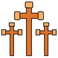 Crosses icon white background vector
