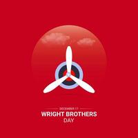graphic of wright brothers day good for wright brothers day celebration. flat design. flyer design.flat illustration. vector