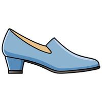 Blue shoes illustration vector