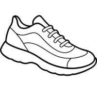 Sneakers coloring pages vector