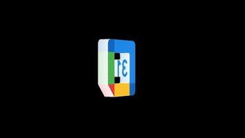 Editable 3D Google Calendar Popup Overlay for Stock and Social Media Content video
