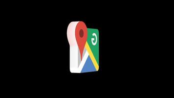 Editable 3D Google Maps Popup Overlay for Stock and Social Media Content video