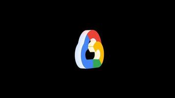 Editable 3D Google Cloud Platform Popup Overlay for Stock and Social Media Content video
