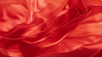 Transparent red multilayer cloth background, 3d rendering. video