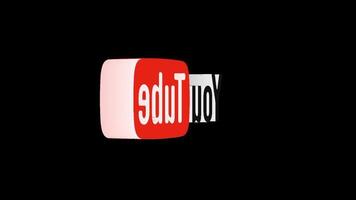 Editable 3D YouTube Type Logo Popup Overlay for Content Creation video