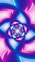 A pink and blue abstract background with a spiral design video
