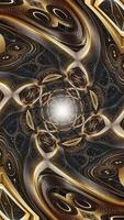 A golden and black abstract design video