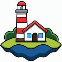 Lighthouse clip art vector