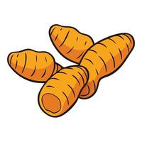 Carrot icon isolated on white background vector
