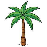 Palm tree clip art vector