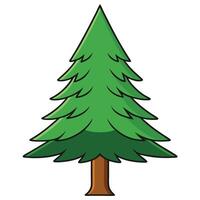 Pine tree clip art vector